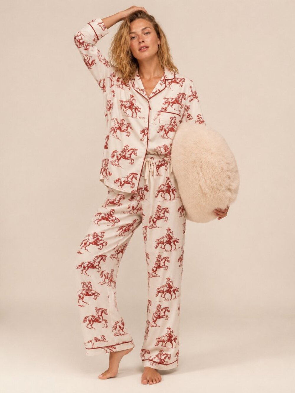 THE RODEO COWGIRL PAJAMA SET IN IVY